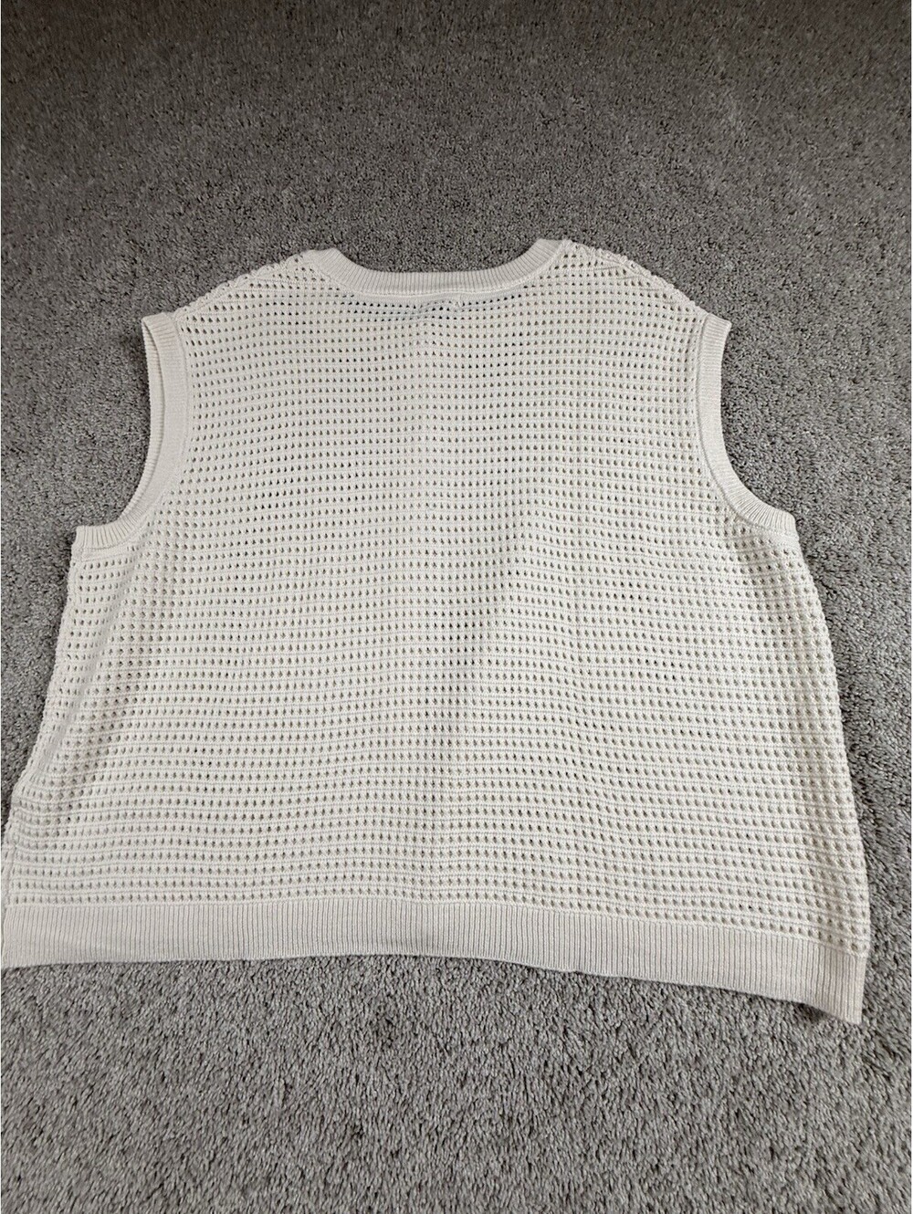NWT Universal Thread Womens 3X Ivory Sleeveless Sweater Vest Cotton - Picture 6 of 8
